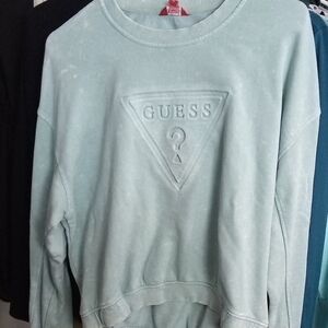 Guess Pastel Blue Logo Sweatshirt